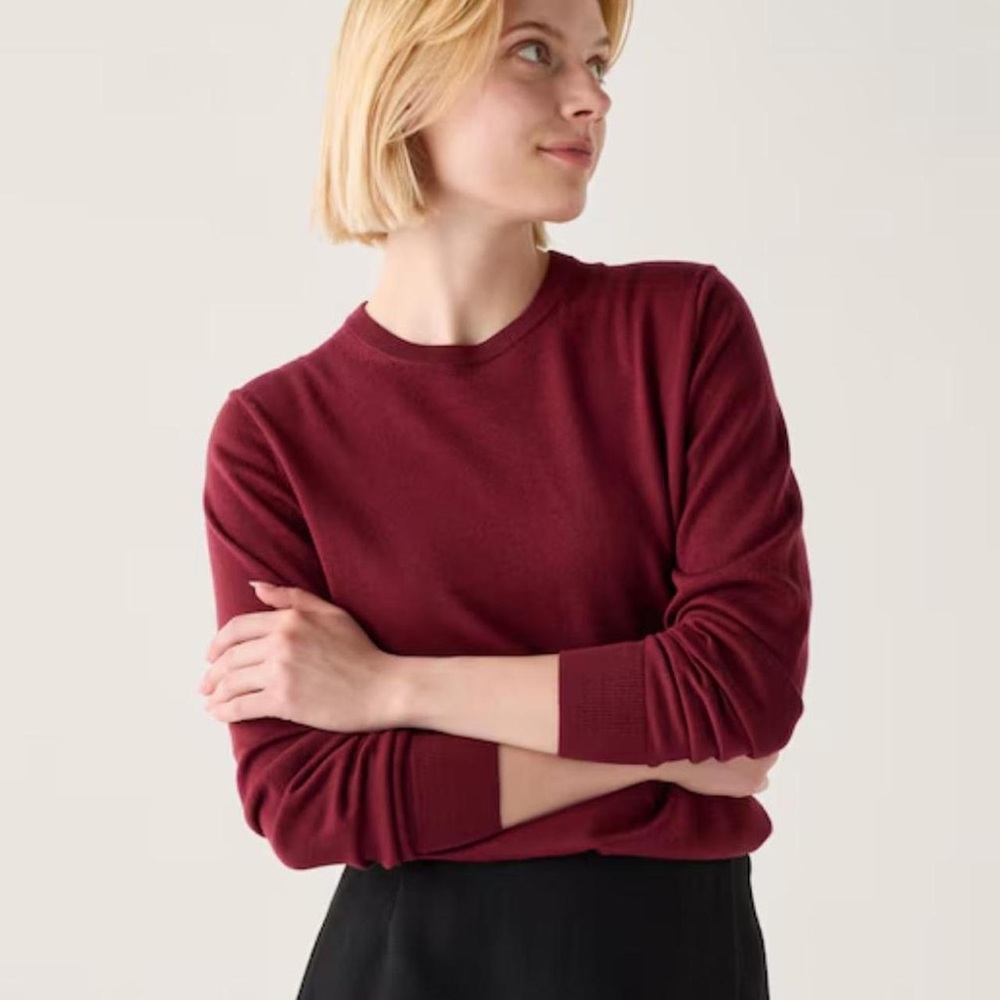 Uniqlo Merino Wool Sweater - Wine